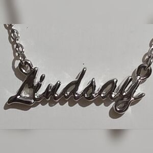 LINDSAY SILVER NECKLACE 16in